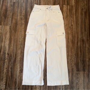 NWT American Eagle super high rise baggy wide leg Cargo Pants size 4